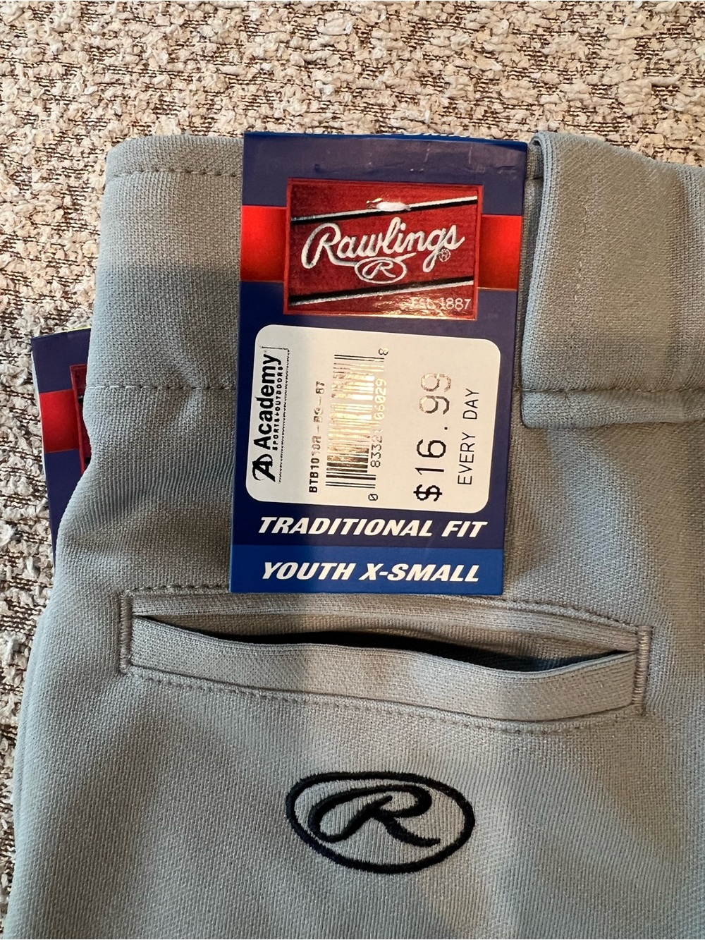 Rawlings XS Tball/Baseball Youth Pants Bundle